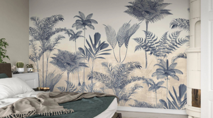 Hogyan ébresztheti fel a hálószoba atmoszféráját a tapéta? ágy tapétával